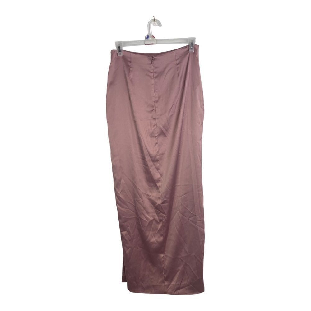 #115 NAKED WARDROBE Satin Slip Maxi Dress - Picture 7 of 11